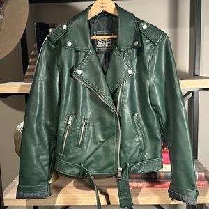 COPY - Green Levi’s FAUX Leather Moto jacket!